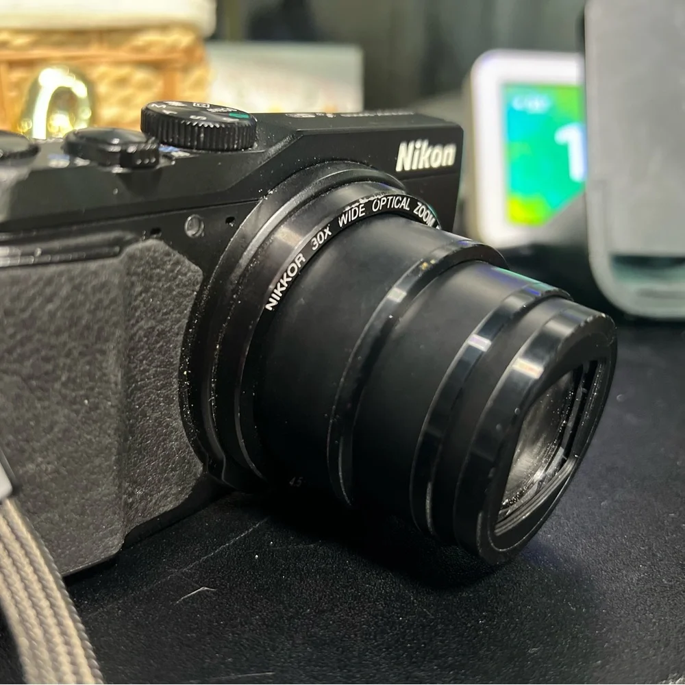 Nikon Black Digital Camera with Zoom Lens